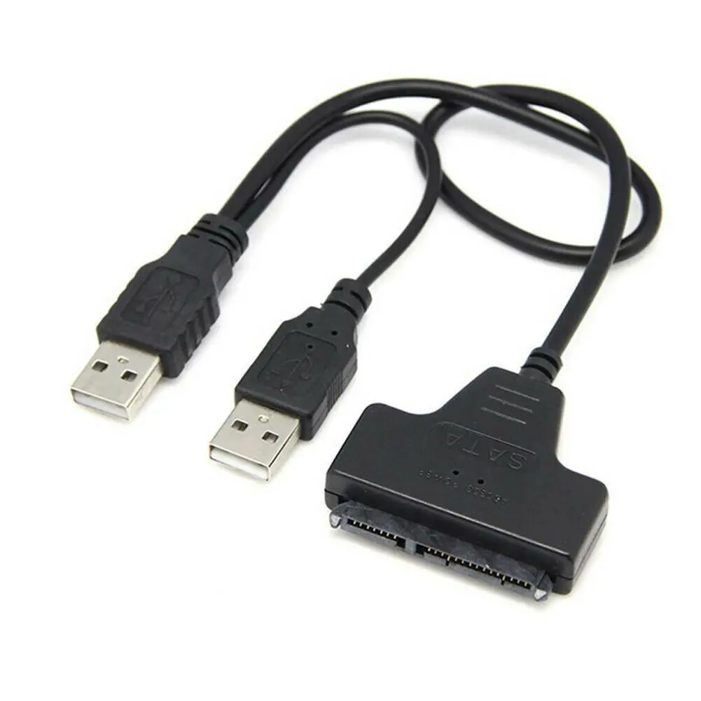 

New USB 3.0 SATA 7+15Pin To USB 2.0 Adapter Cable 2.5 HDD Laptop Hard Disk Drive
