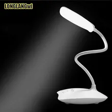 Светодиодный настольный светильник Abajour USB Перезаряжаемый Настольный светильник светодиодный светильник для чтения