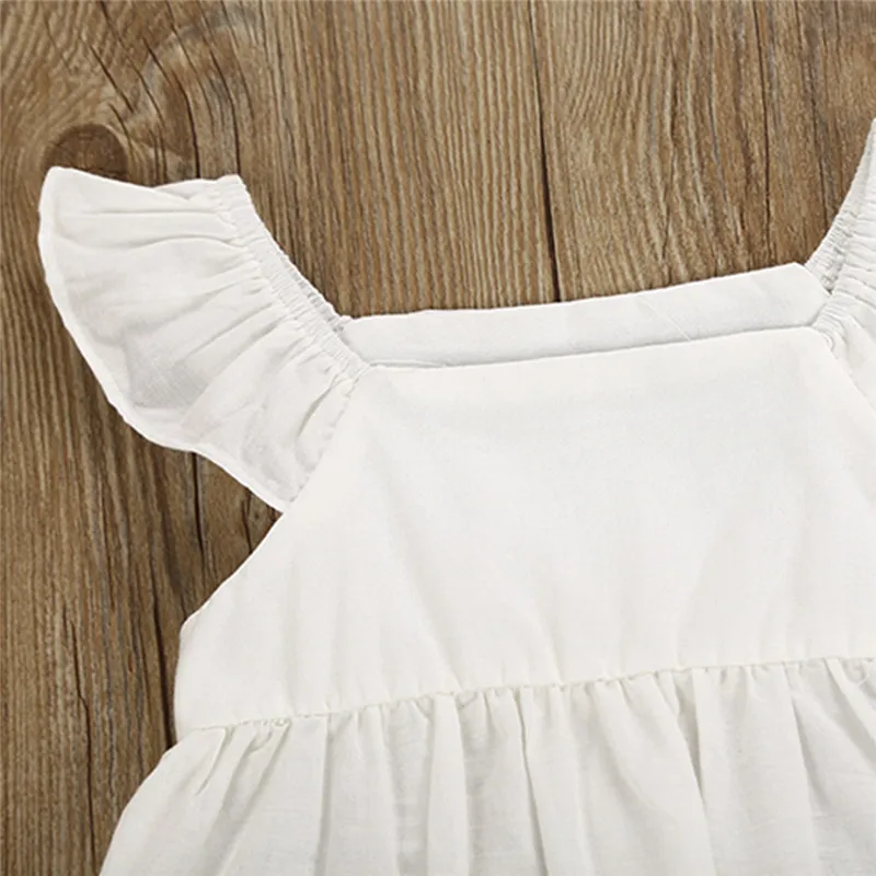 Helen115 2 шт. Одежда для новорожденных девочек хлопок белое платье шорты штаны Одежда от 0 до 24 месяцев