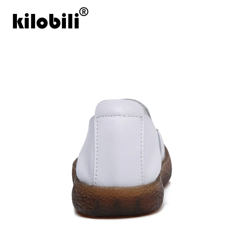 Kilobili/Женская обувь на плоской подошве женские туфли из натуральной кожи без