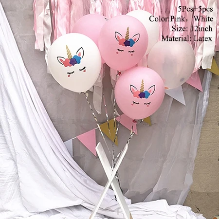 Taoup, милый Единорог, мягкое, медленное увеличение, единорог, на день рождения, украшение для вечеринки, принадлежности, с днем рождения, декор для детей, Unicornio - Цвет: Unicorn Balloons 13