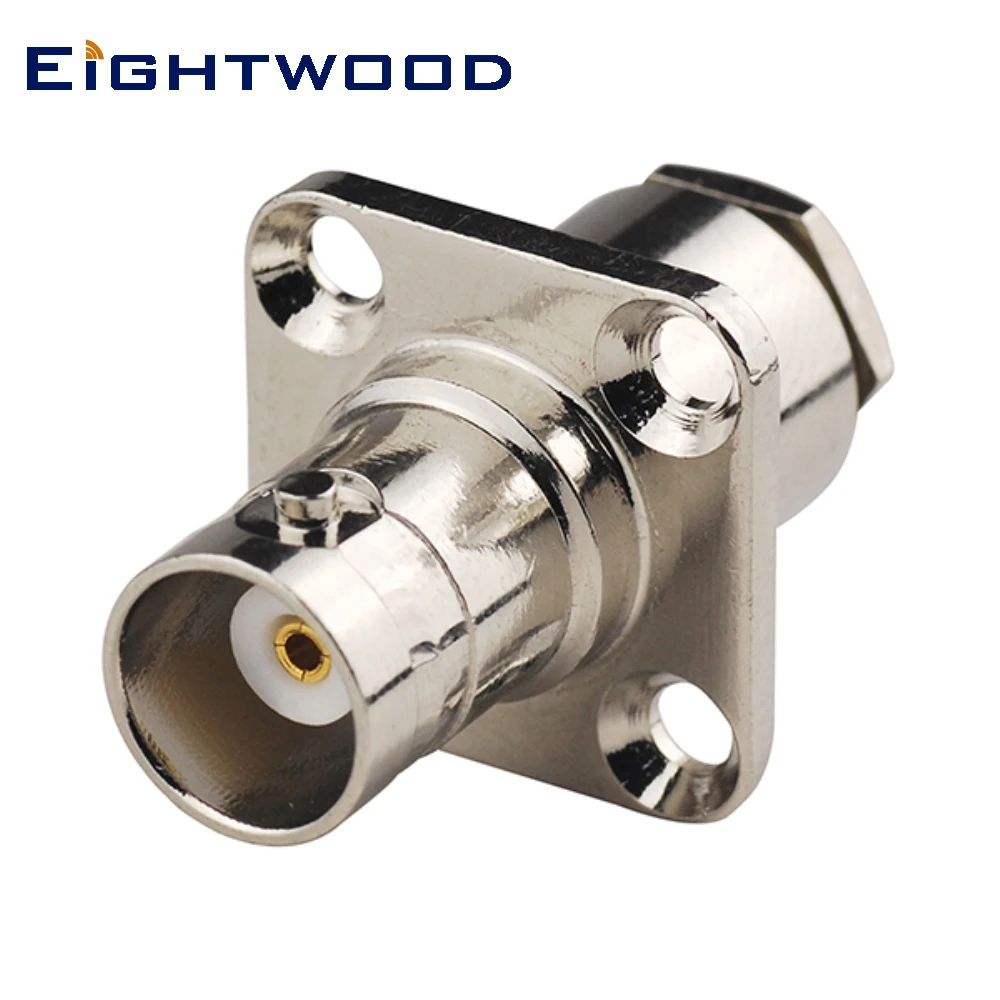 

Eightwood 5PCS BNC Crimp Jack Female 4 Hole Panel Mount 3 GHz RF Coaxial Connector Adapter for LMR195 RG58 Cable