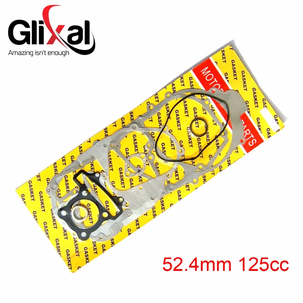 Полный комплект бумажных прокладок Glixal GY6 125cc 52 4 мм для двигателя скутера 152QMI