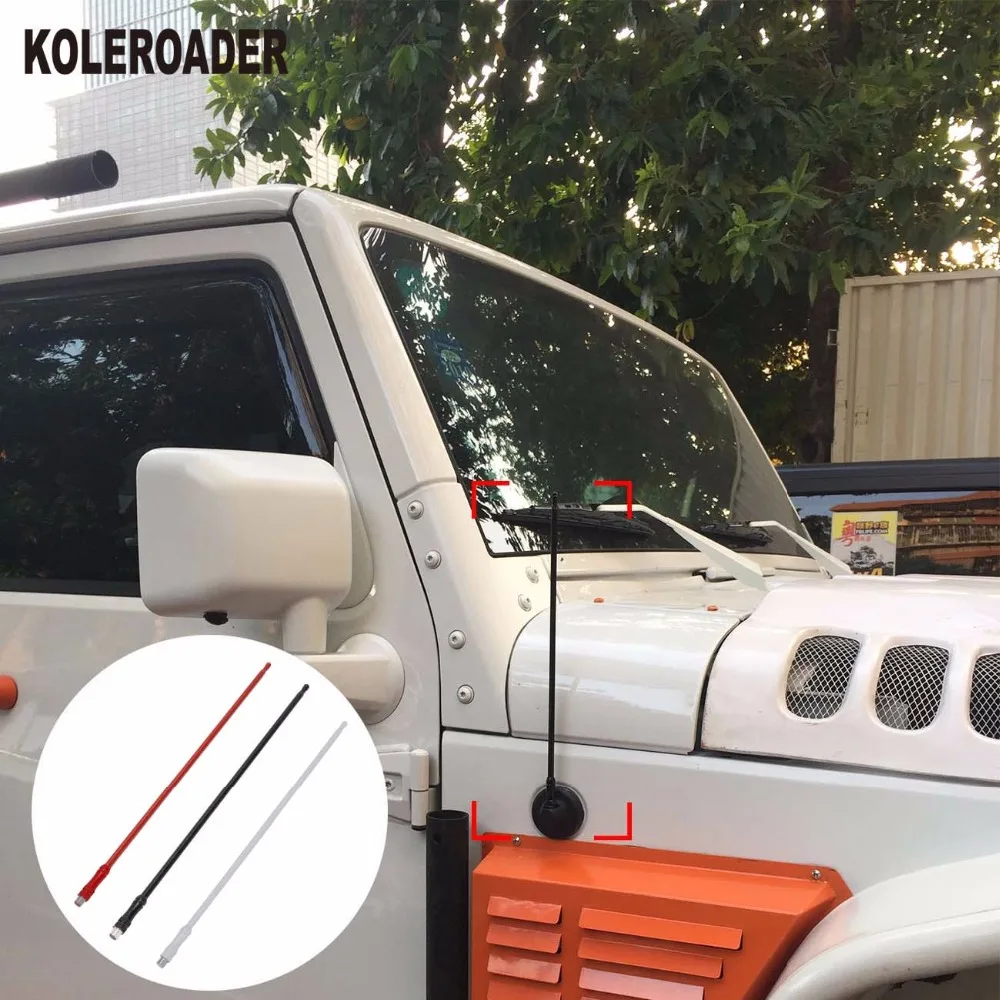 

13" 8mm Aluminium AM FM Antenna Radio Antennas Mast Fits for Jeep Wrangler JK 2007-2017 Signal Amplifier Aerial Car Stylings