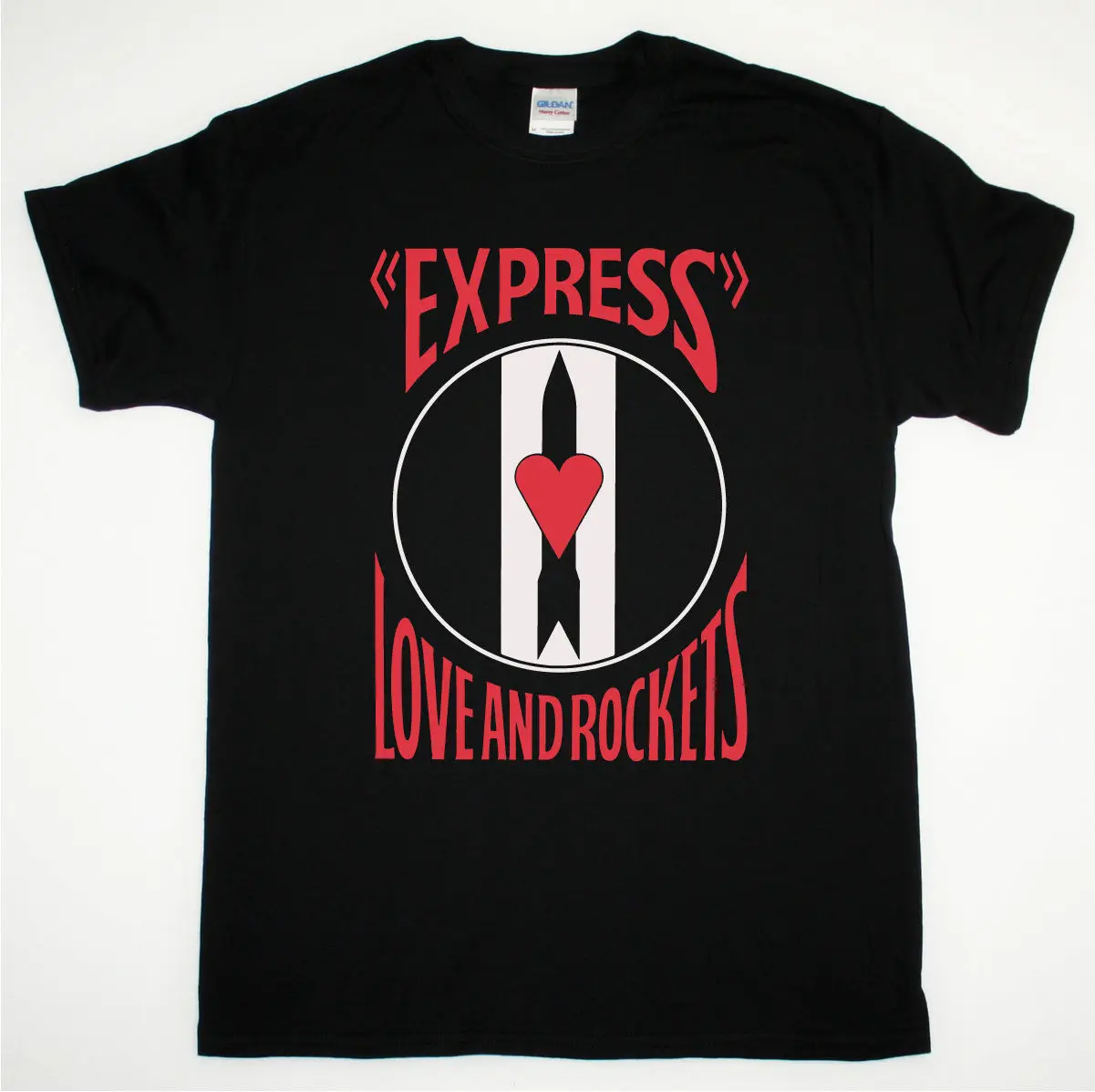 

LOVE AND ROCKETS EXPRESS 1986 ALTERNATIVE GOTHIC ROCK BAUHAUS NEW BLACK T-SHIRT
