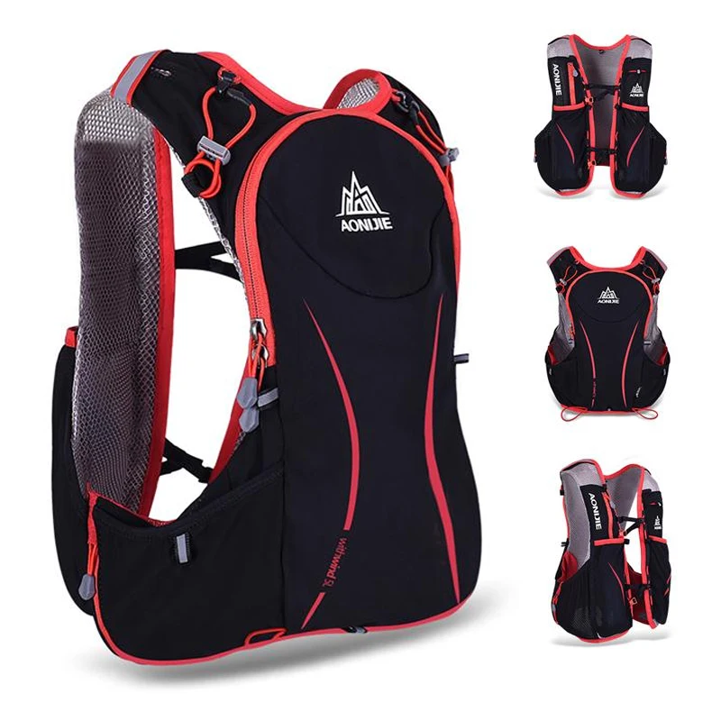 AONIJIE 5L bolsa de correr mochila de hidratación bolsa de deporte al aire libre chaleco súper ligero para ciclismo escalada Camping senderismo correr