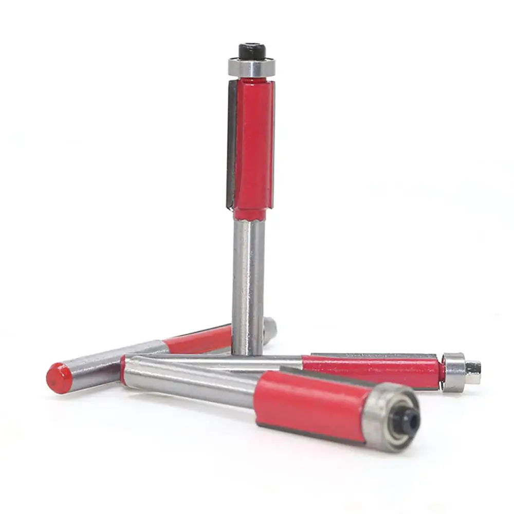 1 Pcs Flush Trim Router Bit 1/4'' Shank Carpentry Flush Trim Bit Carving Woodworking Router Bit Woo