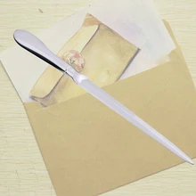 Режущий Серебряный резак, твердый офисный нож для конвертов, Практичный Нож для открывания букв из нержавеющей стали, универсальный школьный легкий ручной нож