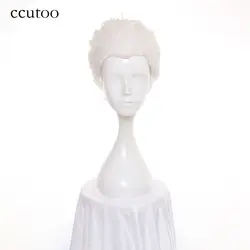Ccutoo 30 см Судьба Ночь Арчер Белый Короткие прямые синтетические пушистые волосы косплей парик Хэллоуин