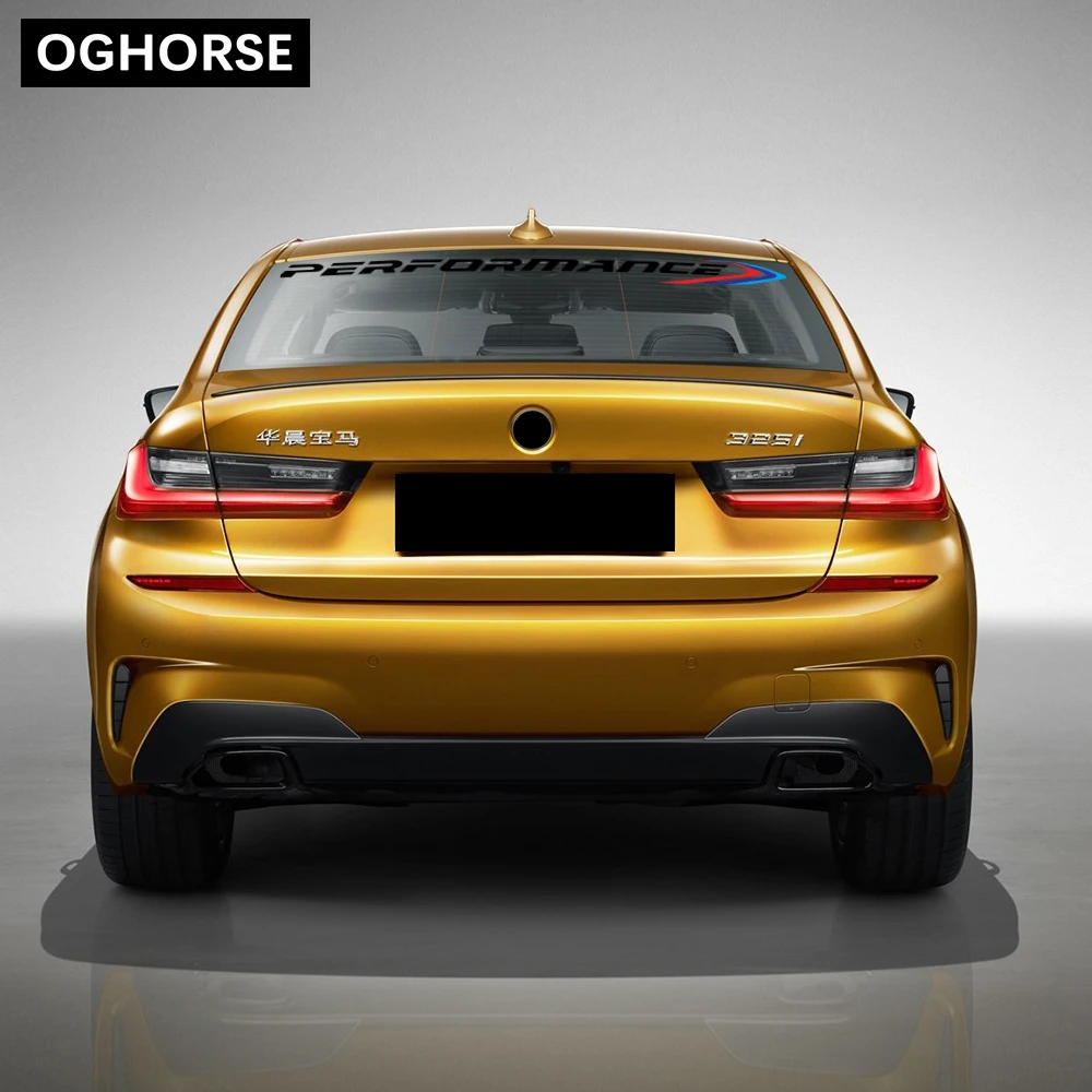 2 Pcs New M Performance Front Rear Windscreen Windshield Window Sticker For BMW X3 X5 X6 Z4 F30 F34 F20 F10 E90 E46 E60 E87 G20