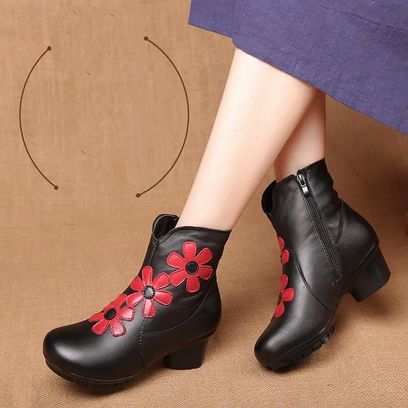 Rushiman 991 Cotton Black Femmes Occasionnel Bottes Main La Black Véritable Design Réel 991 Chaussures À Rétro De Cotton Automne 996 Cheville Hiver Mode Black Plat 996 Cuir 44frq