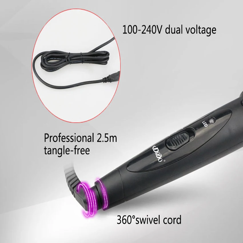 Controle de Temperatura Digital Ferramentas Estilo Cerâmica Cone Cabelo Curling Iron Tong Rolo Curler Wand Frete Grátis 13 Controle de temperatura digital ferramentas estilo cerâmica