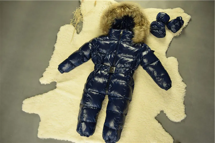 Зимний детский комбинезон, детская одежда для маленьких мальчиков плотная одежда 90% с наполнителем из пуха белой утки, детская верхняя одежда для маленьких мальчиков куртка-парка на пуху для девочек куртка ws02