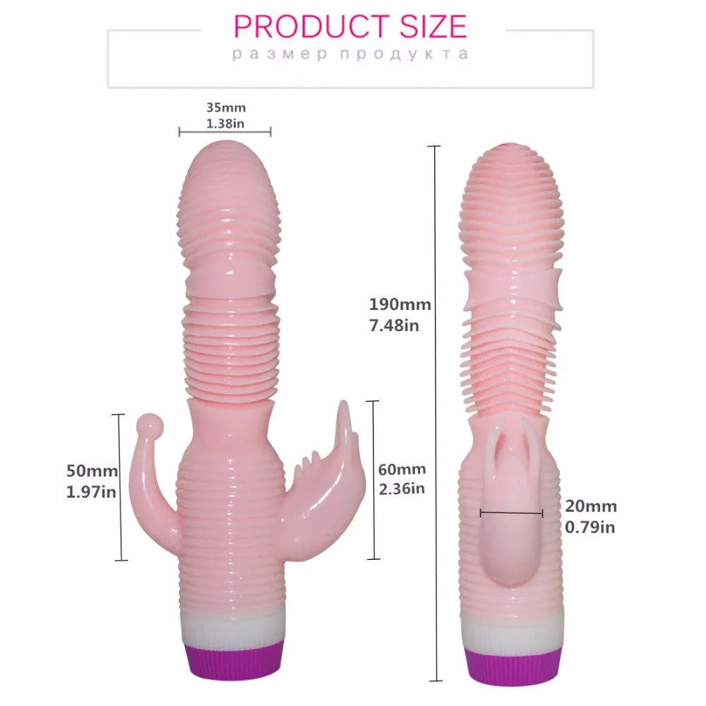 Mulit speed Vibration & 4 Function 360 Rotation Double Penetrations Rabbit Anal Sexe Toys for Woman Adult Products Sexspeeltjeschicun