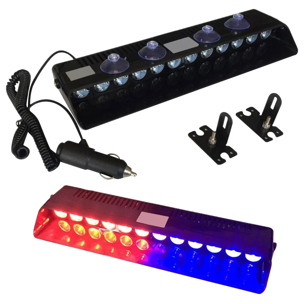 1Pcs Blue Red Color Car Vehicle Police Strobe Flash Warning EMS Light