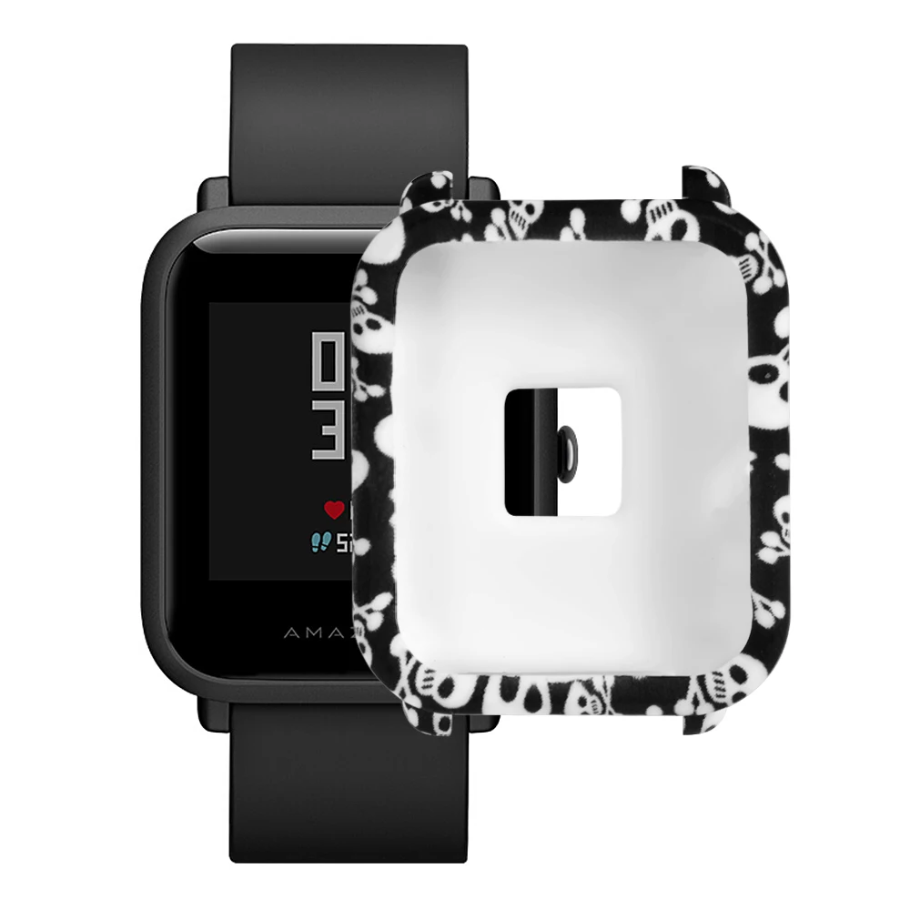 FIFATA, Мягкий Силиконовый протектор для часов Amazfit Bip, камуфляжный чехол, защитная рамка для Huami Amazfit Bip, защитная оболочка