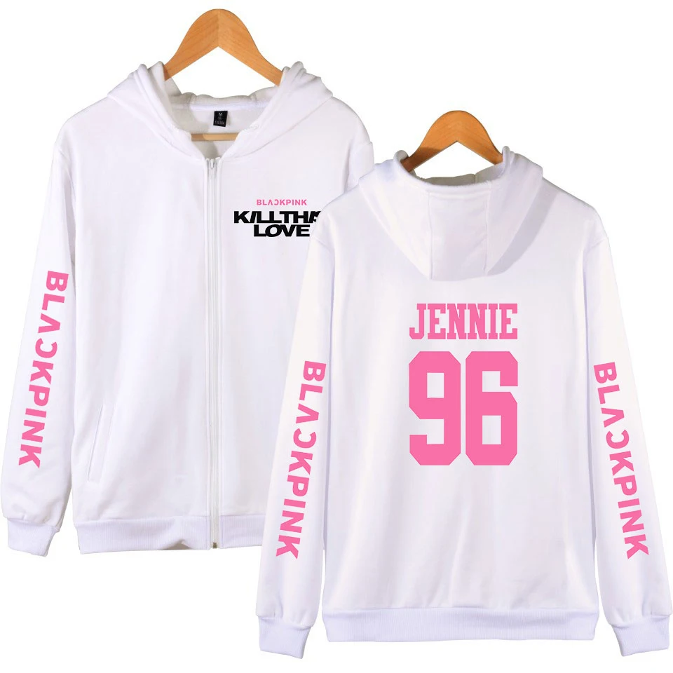 Frdun Tommee BLACKPINK Kill This футболка с надписью про любовь Мужская модная толстовка с капюшоном на молнии корейский стиль хип-хоп одежда на молнии 4XL