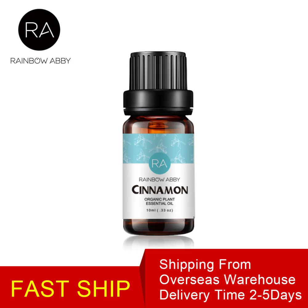 

New Cinnamon Essential Oil Pure Natural Bath SPA Massage Oil Relieve Tired Help to Digestion 10ml Aroma Diffuser Cinnamon Oil