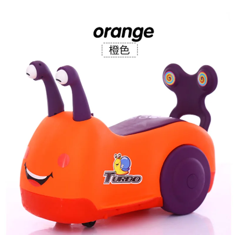 Kids Ride On Animals scooters Car Toys for Children cute snail Toy Car Early Education Music+ Light 1-3 Years Old