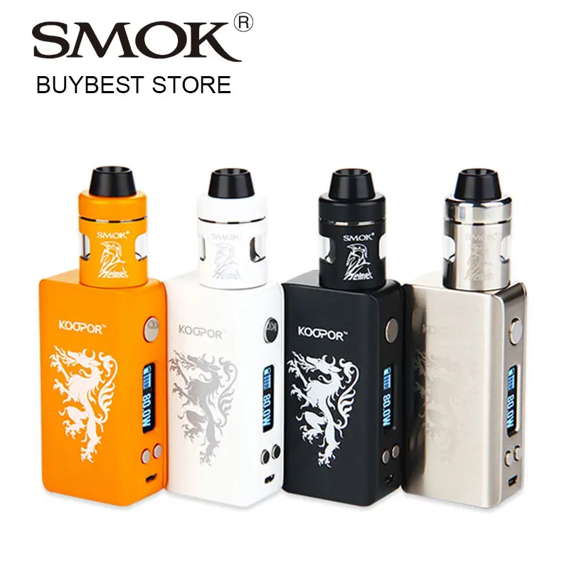 80 Вт SMOK KOOPOR Knight стартовый набор с терморегулятором комплект с Koopor Mini 2 мод и шлем распылитель 2 мл без 18650 Батарейный блок мод против Drag 2/Люкс