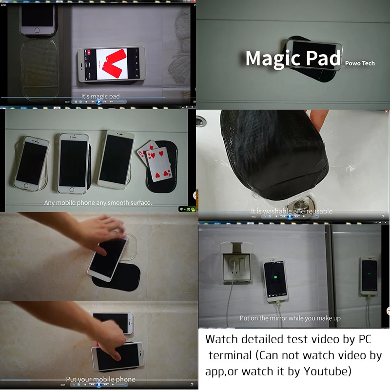 2 Pcs Universal Anti-gravit 360 Degree Magic Phone Holder Sticky Pad Cellphone Non-Slip Mat for Mobile Phone GPS Car Accessories