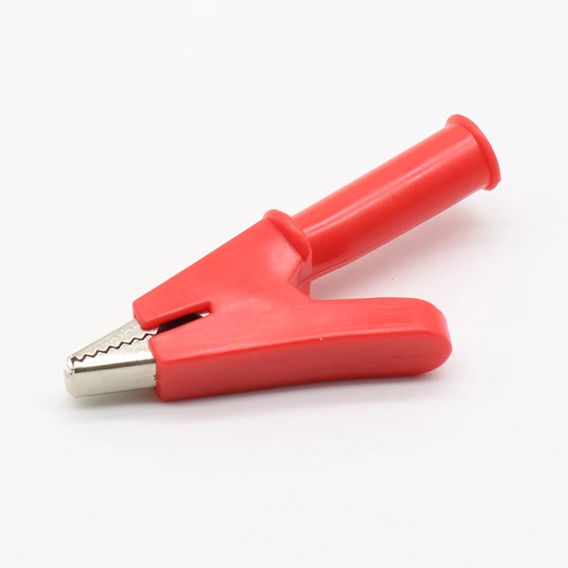 2PCS 380V 20A Crocodile Alligator Clips Safety Test folders For 4mm Banana Plugs, alligator clips