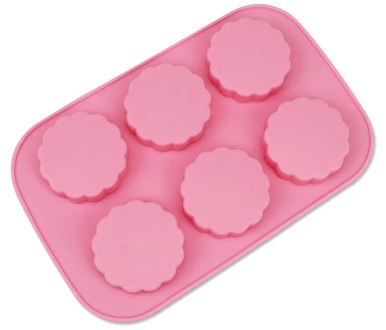 DIY moon cake shape mold handmade soap making silicone mold