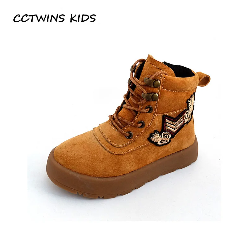 

CCTWINS KIDS 2018 Autumn Children Fashion Ankle Boot Baby Boy Genuine Leather Martin Boot Girl Brand Black Shoe BM066
