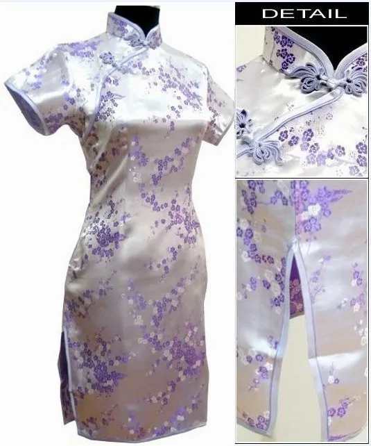 Темно синие женские атласные Короткие Cheongsam Винтаж Китай Стиль Мини Qipao вечернее платье цветок размеры S, M, L, XL, XXL, XXXL, 4XL, 5XL, 6XL