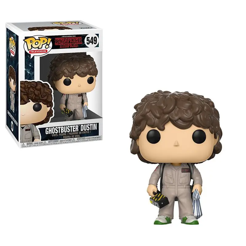 Funko pop официальный ТВ: странные вещи-Дастин ghostbuster Виниловая фигурка