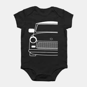 

Baby Onesie Baby Bodysuits kid t shirt Funny-Men- -white- --Black-tee-Trabant-601- -Printed-T