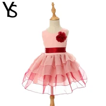 2-8 Years Baby Girls Dress Kids Princess Dress Sleeveless Toddler Mini Dress Children Clothes Cotton Organza Summer 3 4 5 6 7