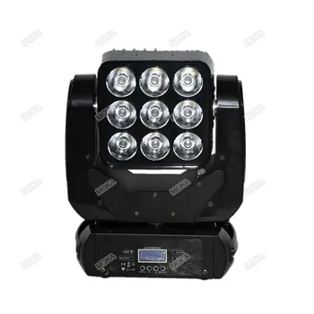 

2pcs/lot Dj Light/Disco Light Party/Night Club Lights 9x10W LED Matrix Moving Head Light DMX controller