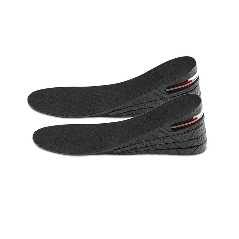 

4 layers Unisex Adjustable Height Increase Invisible Insole Soft Breathable Shock Absorption Shoes Insole Heel Lift Inserts