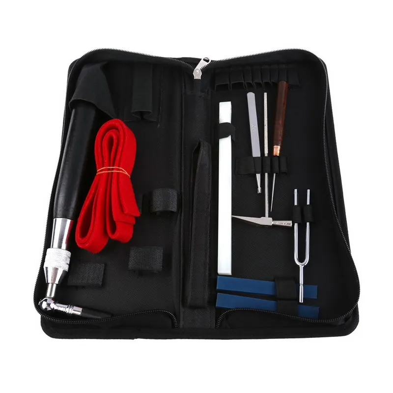 10 Pcs Piano Tuning Hammer Wool Mute Temperament Strip Awl Tools Kit A Set Tools for Piano Tunning or Repairing