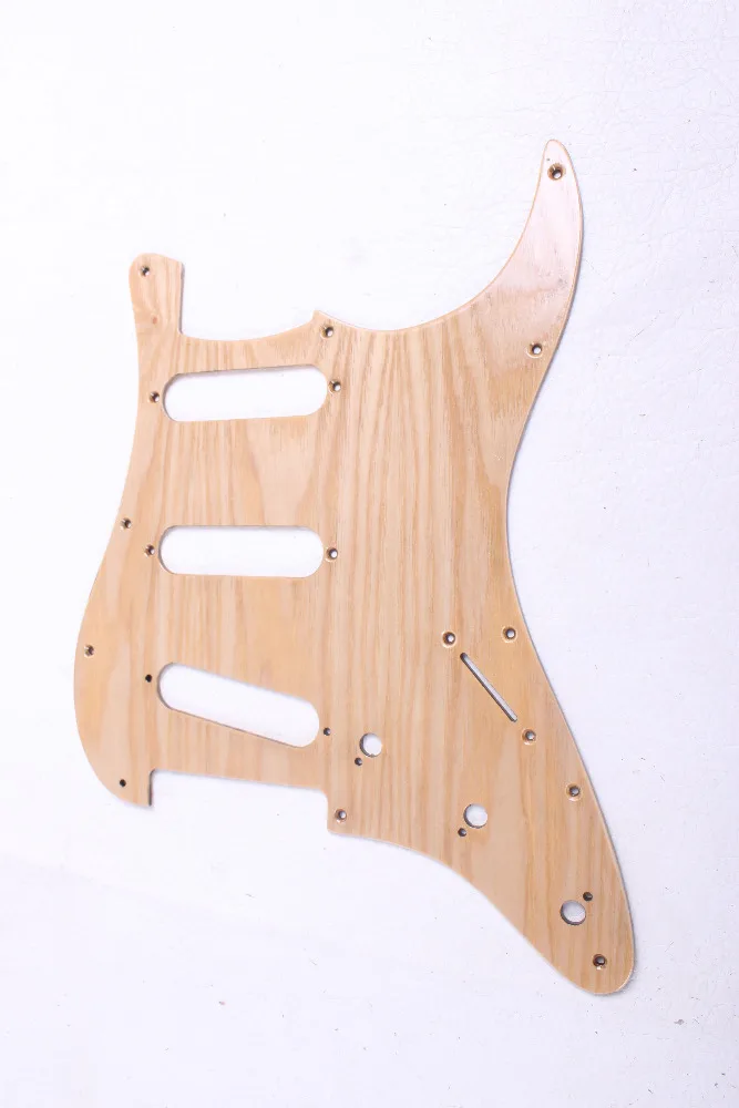 Ручной работы Pickguard ashtree#1605H-4 Электрический S trat гитара дерево SSS