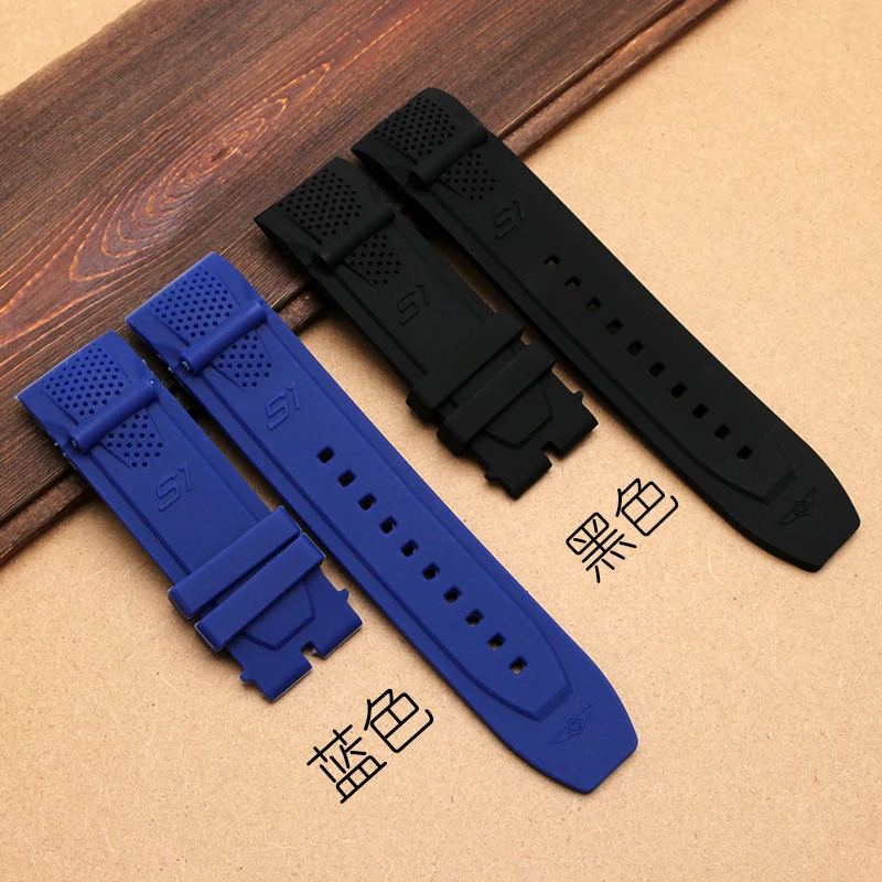 

New Invicta Rubber watch strap black waterproof silicone bracelet rubber strap stainless steel buckle watch accessories