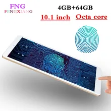 Fingerprint Recognition 10 1 inch Android 7 0 font b tablets b font Octa Core IPS