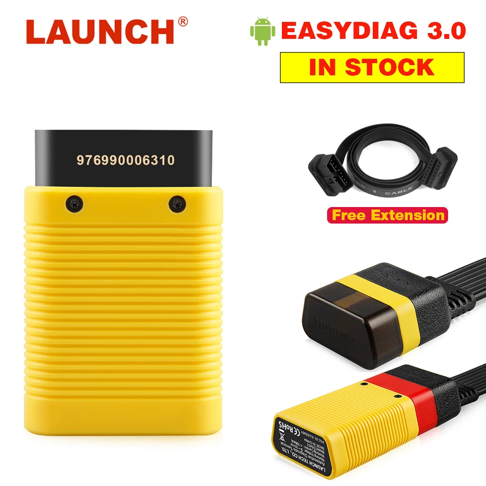 

Original LAUNCH X431 EasyDiag 3.0 Plus OBD2 Car Diagnostic Tool for Android Bluetooth Adapter Upgraded Easydiag 2.0 Easydiag 3.0