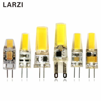 LARZI Dimmable LED Lamp G4 G9 AC DC 12V 220V 1W 2W 3W COB LED Bulb Mini G4 G9 360 Beam Angle Replace Halogen Lights g4 g9 led lamp 6w 10w dc 12v ac 220v lampada g4 led g9 light corn bulb 360 beam crystal chandelier led lamps replace halogen g9