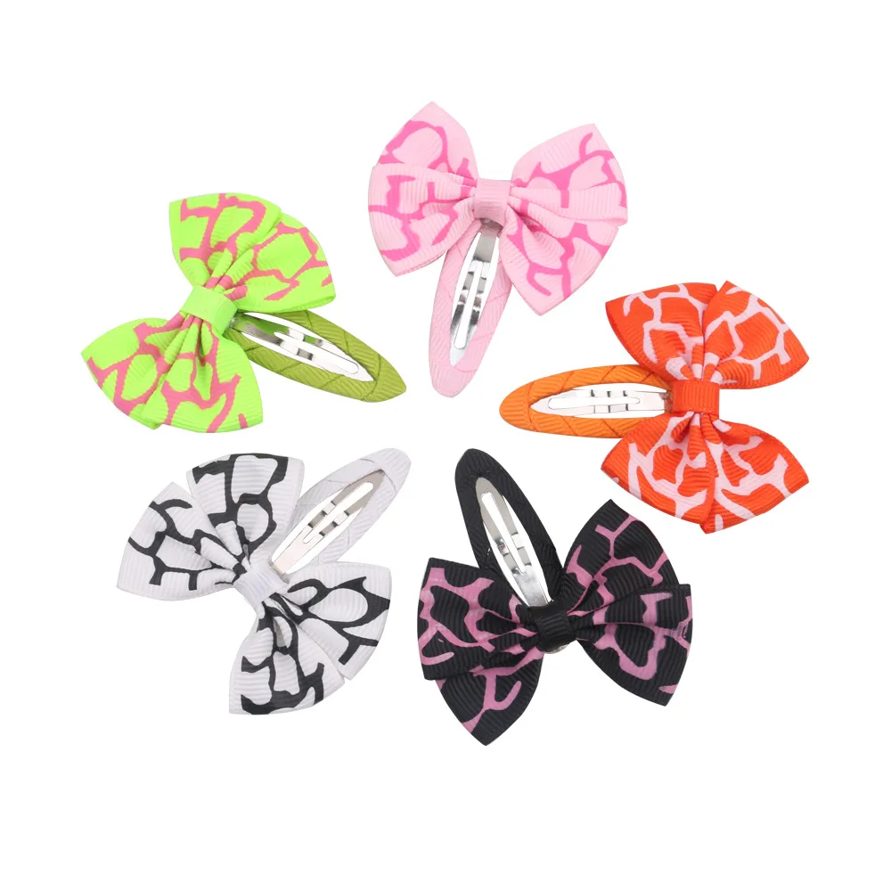 30 pcs/lot , You Choose Color Ribbon Bow Snap Clips Hair Gripsin Hair Accessories from Mother