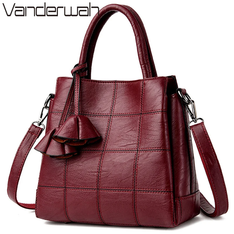 VANDERWAH Luxury Handbags Women Bags Designer Leather handbags Women Shoulder Bag Female ...