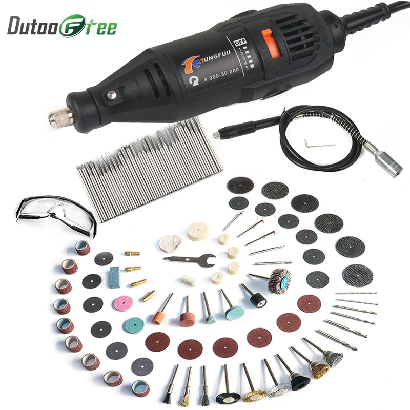 Dutoofree Power Tools Electric Mini Drill With Flex Shaft Rotary Tools Accessories For Dremel Drill Tools Electric Hand Drill Dutoofree Power Tools Electric Mini Drill With Flex Shaft Rotary Tools Accessories For Dremel Drill Tools Electric Hand Drill