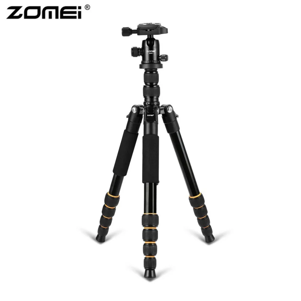 

Zomei Q666 Professional Camera Tripod Lightweight Portable Travel Aluminum Monopod With 360 Degree Ball Head For DSLR Camera