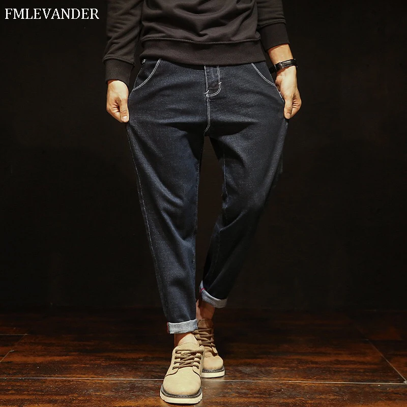 

New Fashion Straight Pants Stretch Hip Hop Men Loose Jeans Trousers Jean Homme