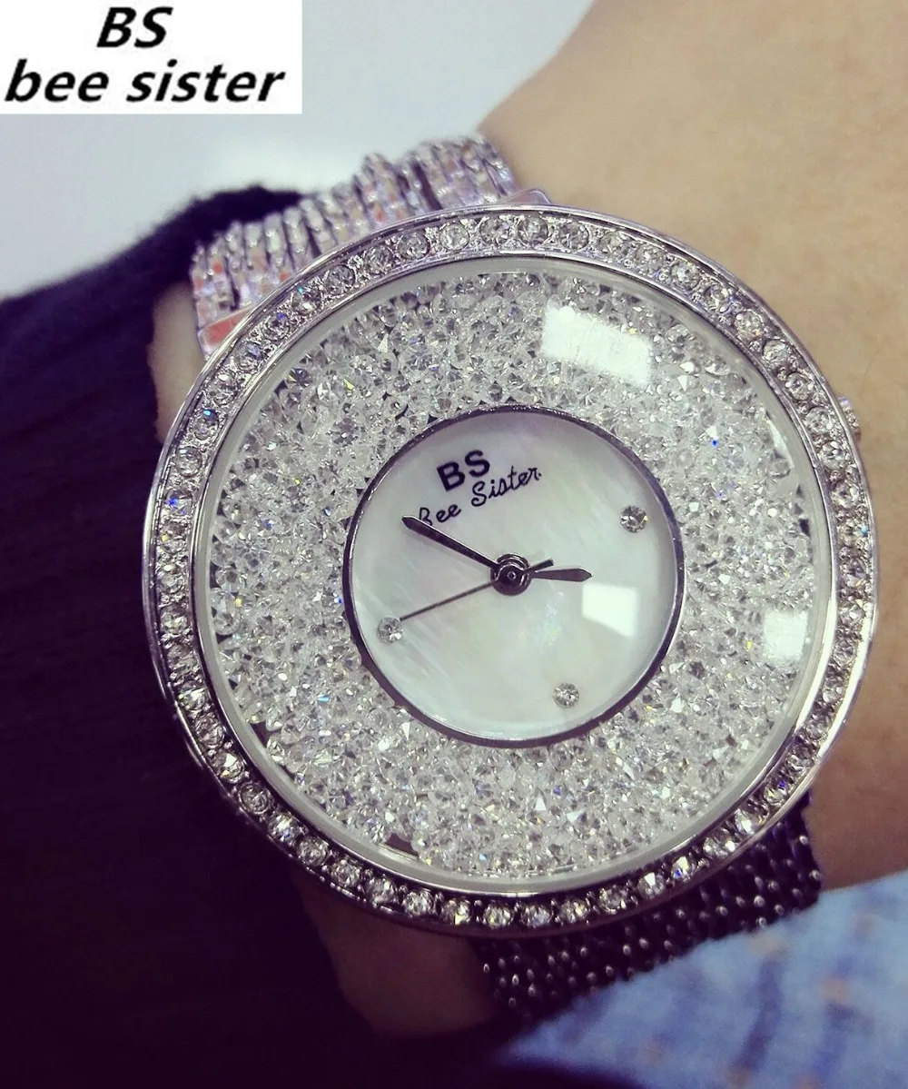 Prix pour 2016 Dernières Femmes En Mouvement Diamant Pierre Robe Montres Dames En Acier Strass Bracelet Montre-Bracelet Femme Montre En Cristal Prix pour 2016 Dernières Femmes En Mouvement Diamant Pierre Robe Montres Dames En Acier Strass Bracelet Montre-Bracelet Femme Montre En Cristal
