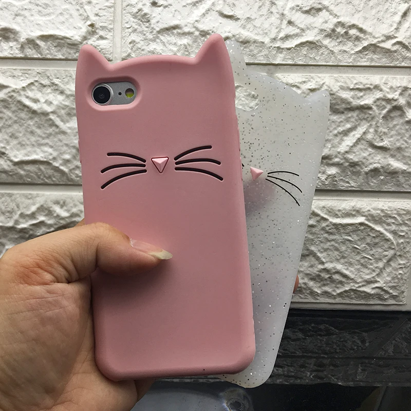 Shockproof Anti-Knock 3D Cat Dog Unicorn Silicone Cases for iPhone 7 Luxury TPU Case for iPhone 7 Plus Case Original Protective (17)