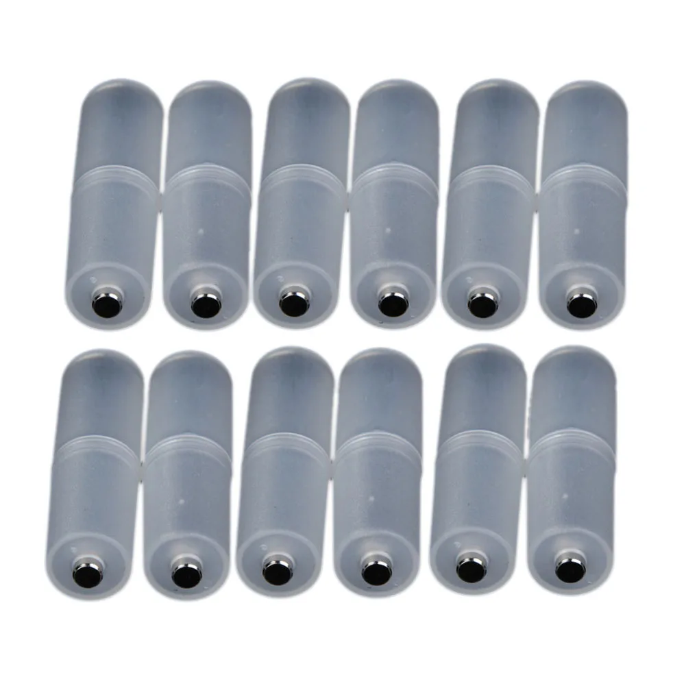 

12Pcs AAA to AA Size Cell Battery Converter Adaptor Holder Case Switcher QF66