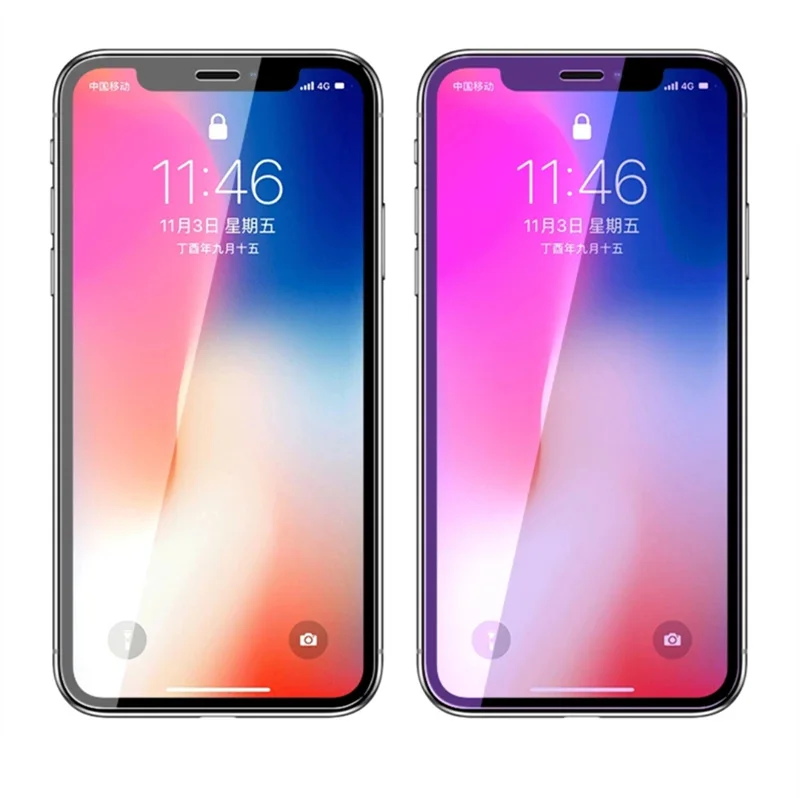 2 шт./лот, закаленное стекло для iPhone X XS Max, Защитное стекло для экрана 9 H, защита от Blu-Ray стекла, Защитная пленка для iPhone Xs max