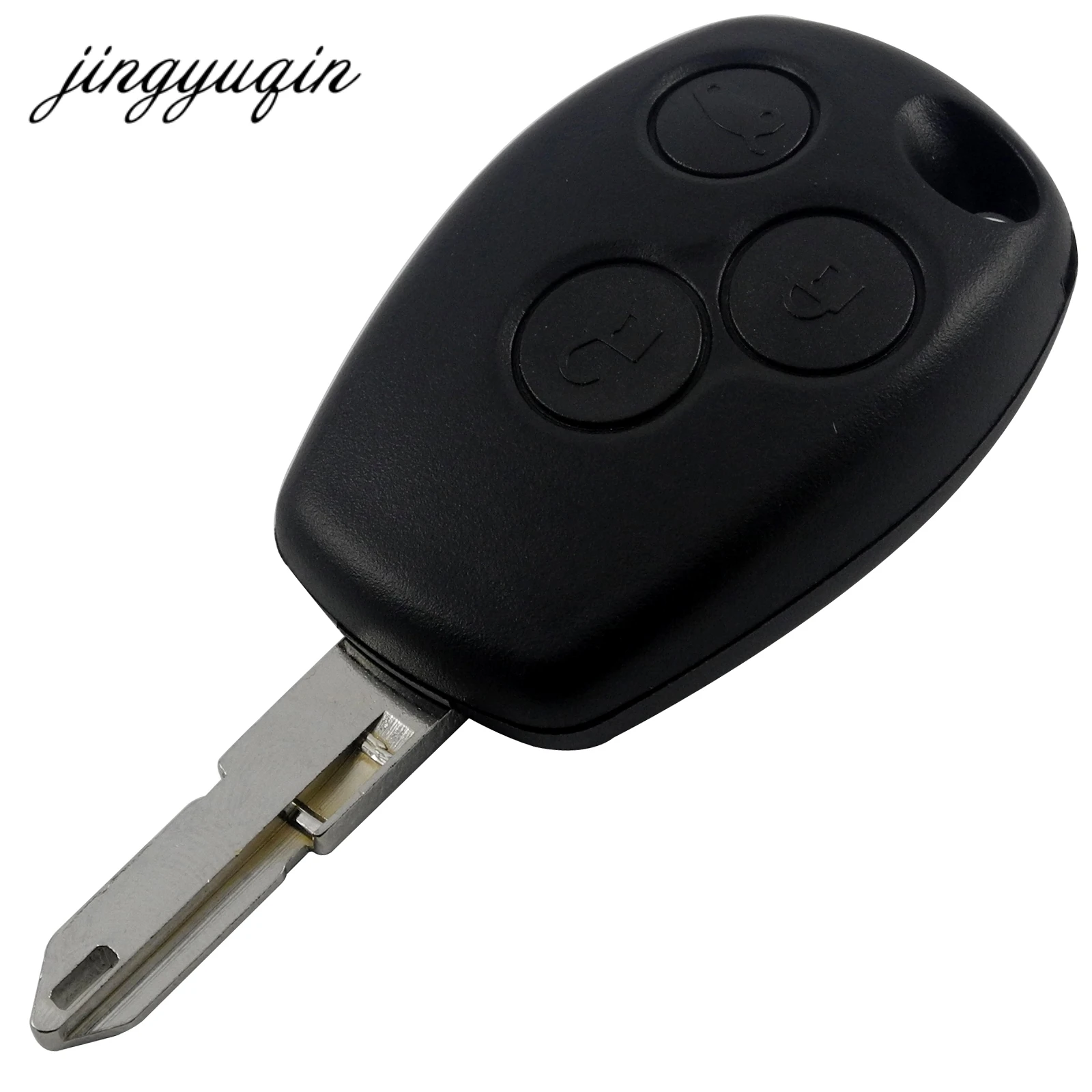 jingyuqin Remote Key Shell Case Cover 3 Button for Renault Duster Logan Fluence Clio Vivaro Master
